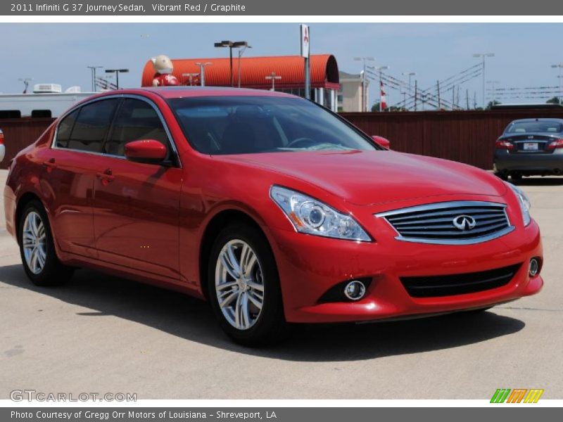Vibrant Red / Graphite 2011 Infiniti G 37 Journey Sedan