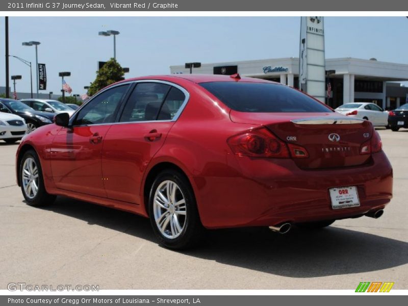 Vibrant Red / Graphite 2011 Infiniti G 37 Journey Sedan