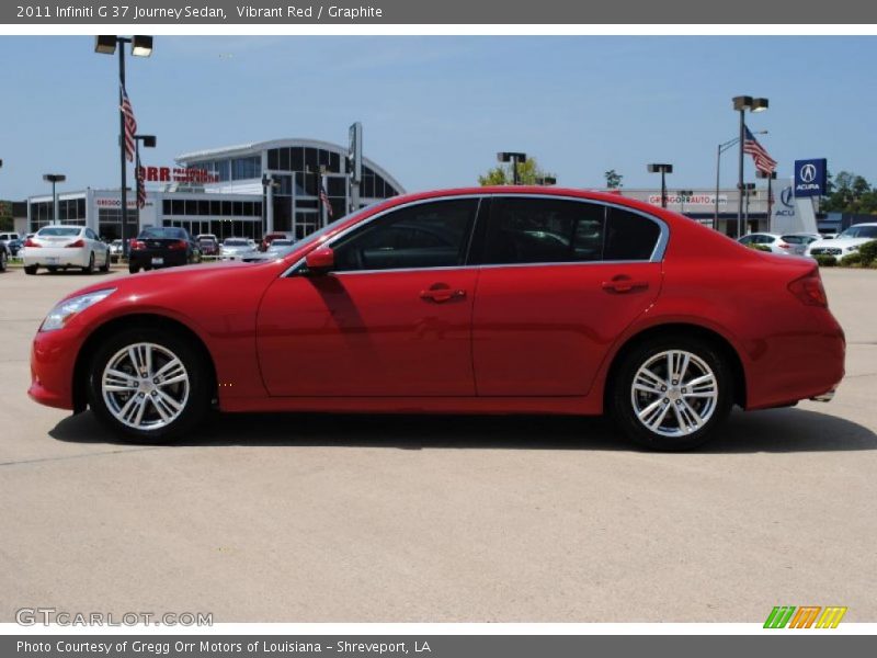 Vibrant Red / Graphite 2011 Infiniti G 37 Journey Sedan