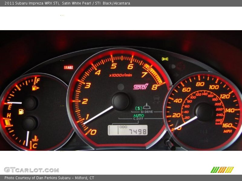  2011 Impreza WRX STi WRX STi Gauges