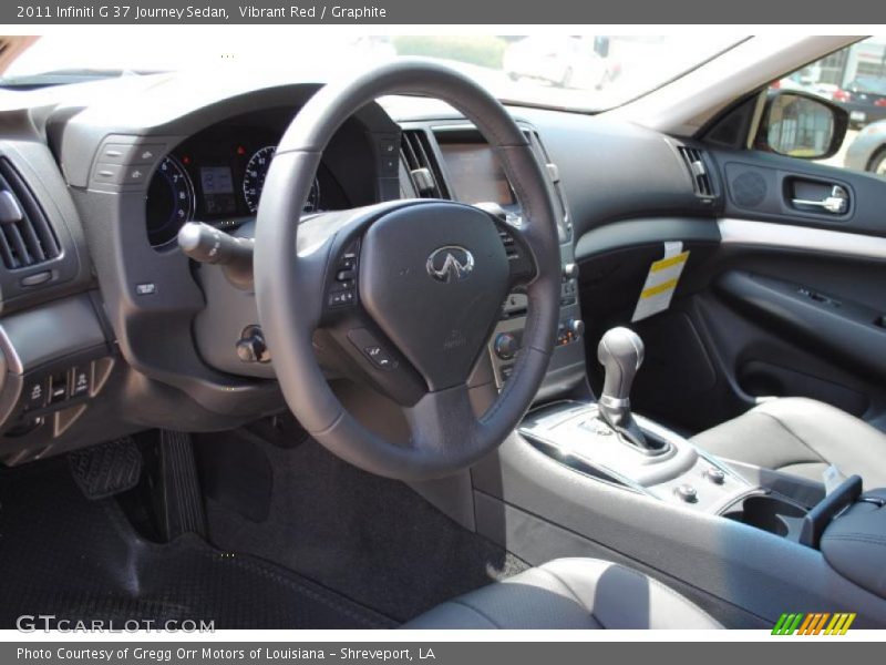 Vibrant Red / Graphite 2011 Infiniti G 37 Journey Sedan