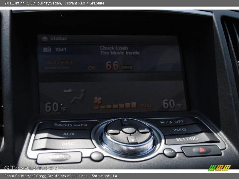 Vibrant Red / Graphite 2011 Infiniti G 37 Journey Sedan
