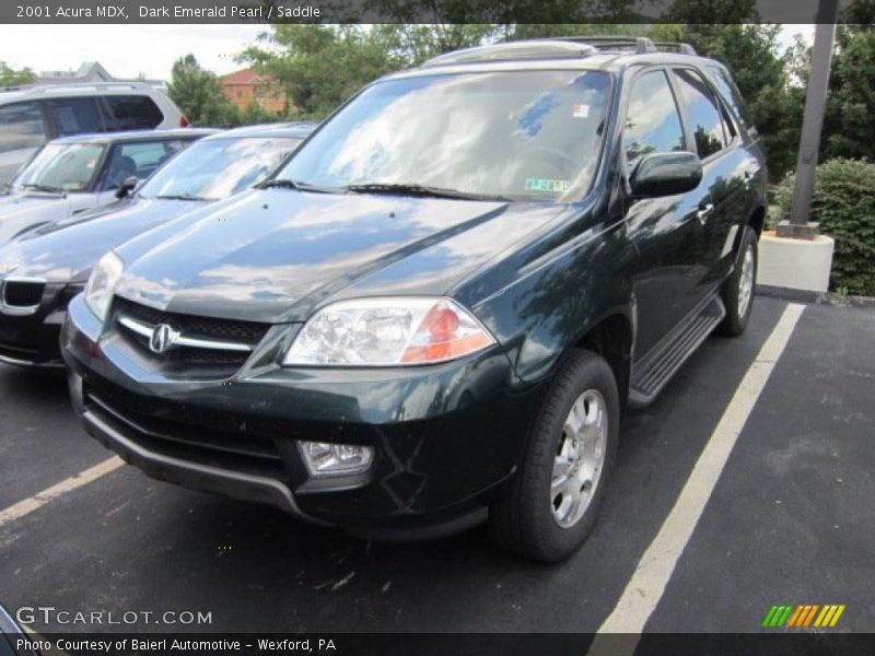Dark Emerald Pearl / Saddle 2001 Acura MDX