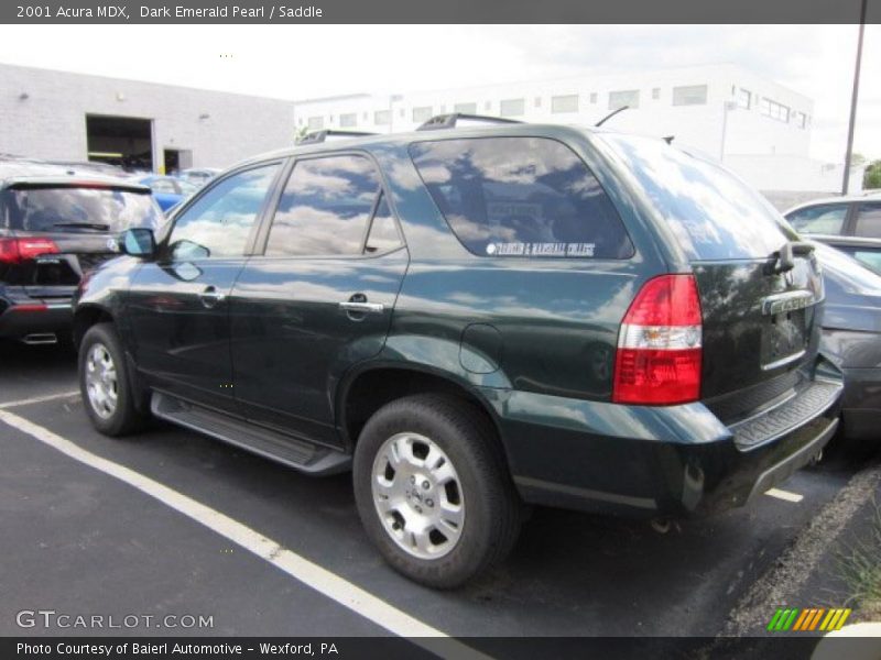 Dark Emerald Pearl / Saddle 2001 Acura MDX