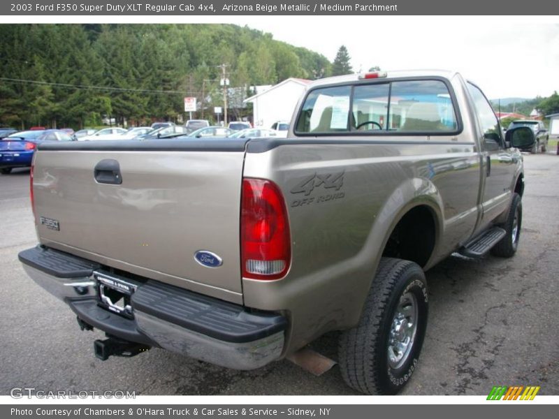Arizona Beige Metallic / Medium Parchment 2003 Ford F350 Super Duty XLT Regular Cab 4x4