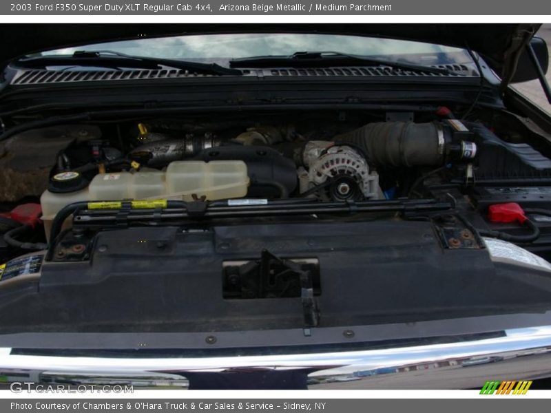 Arizona Beige Metallic / Medium Parchment 2003 Ford F350 Super Duty XLT Regular Cab 4x4