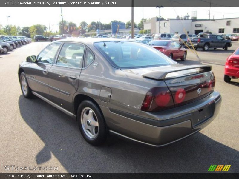 Medium Bronzemist Metallic / Neutral 2002 Chevrolet Impala LS