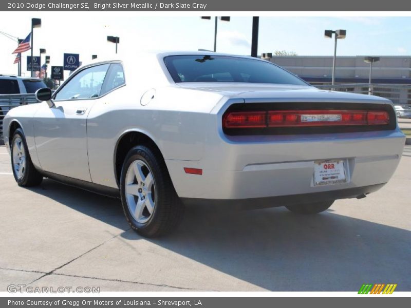 Bright Silver Metallic / Dark Slate Gray 2010 Dodge Challenger SE