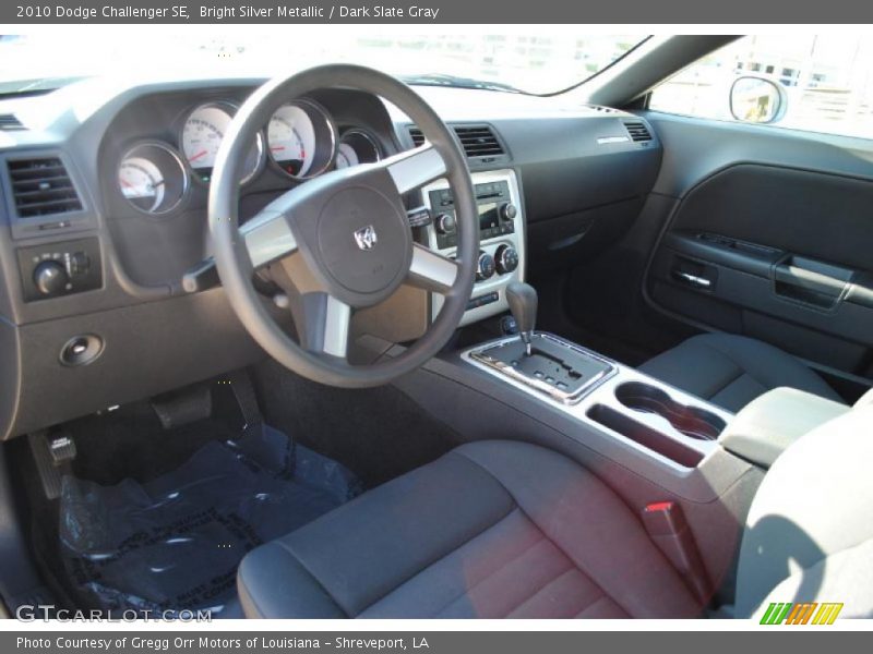 Bright Silver Metallic / Dark Slate Gray 2010 Dodge Challenger SE
