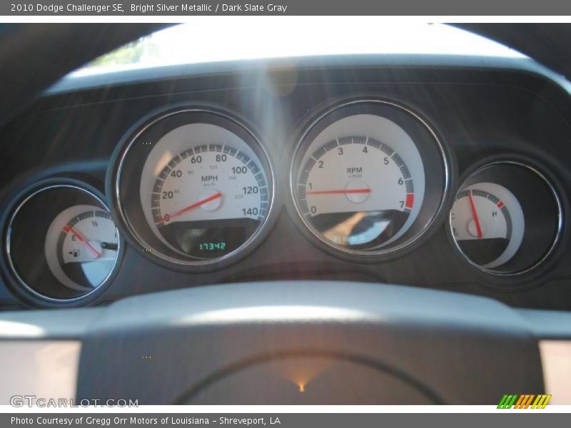 Bright Silver Metallic / Dark Slate Gray 2010 Dodge Challenger SE