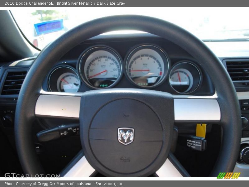 Bright Silver Metallic / Dark Slate Gray 2010 Dodge Challenger SE
