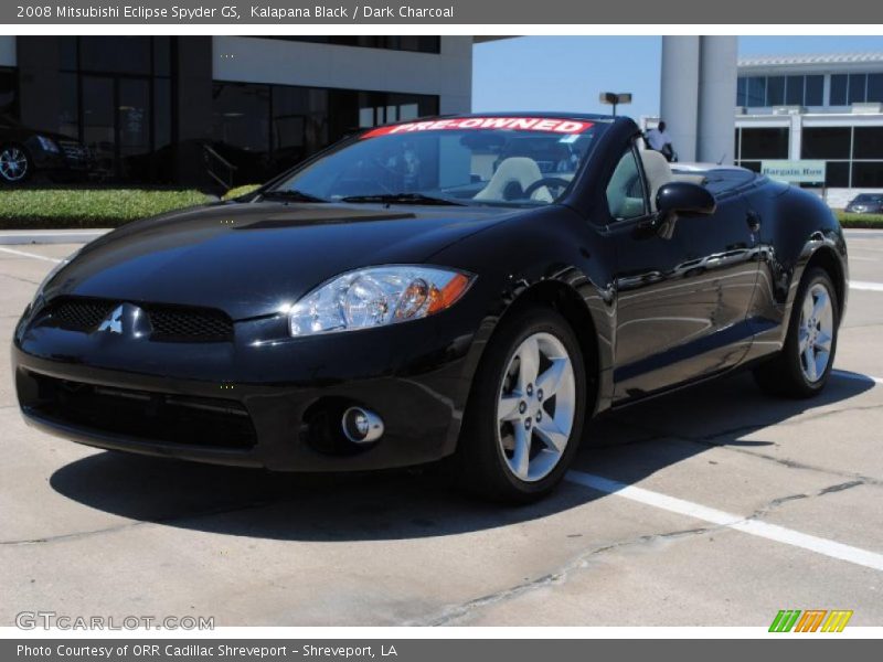 Kalapana Black / Dark Charcoal 2008 Mitsubishi Eclipse Spyder GS