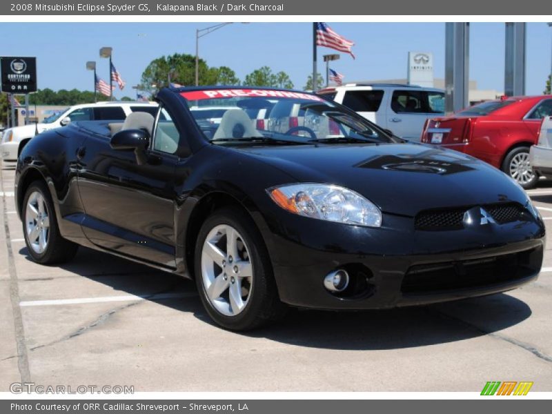 Kalapana Black / Dark Charcoal 2008 Mitsubishi Eclipse Spyder GS