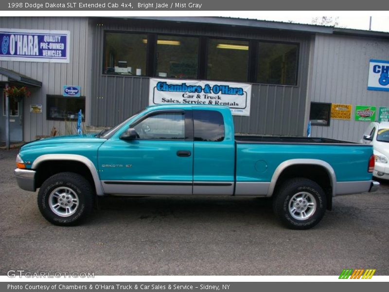 Bright Jade / Mist Gray 1998 Dodge Dakota SLT Extended Cab 4x4