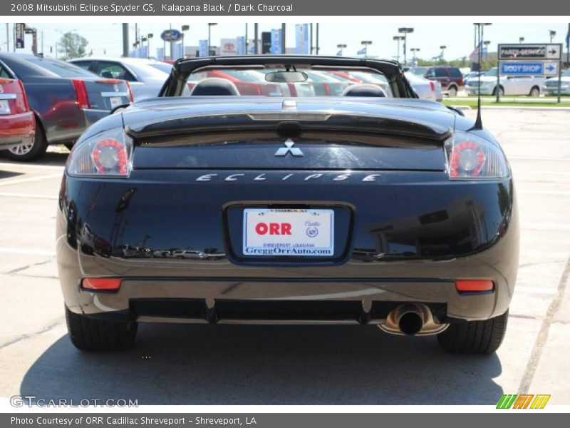 Kalapana Black / Dark Charcoal 2008 Mitsubishi Eclipse Spyder GS