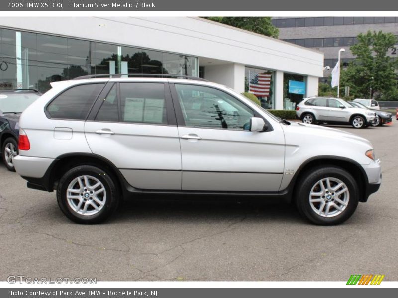 Titanium Silver Metallic / Black 2006 BMW X5 3.0i