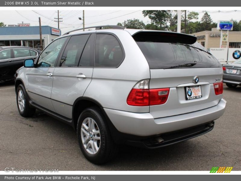 Titanium Silver Metallic / Black 2006 BMW X5 3.0i