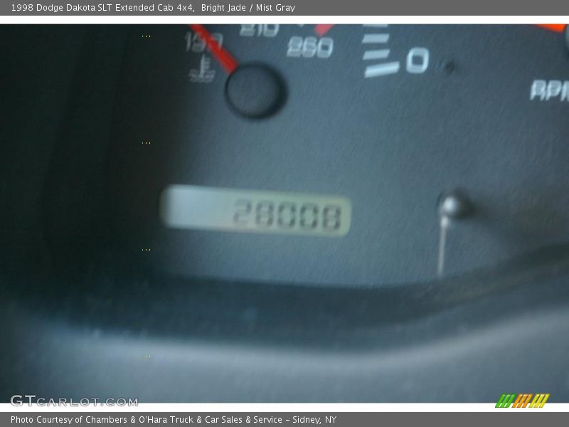 Bright Jade / Mist Gray 1998 Dodge Dakota SLT Extended Cab 4x4