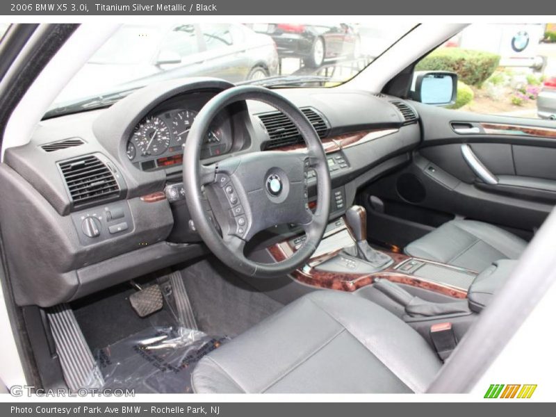 Titanium Silver Metallic / Black 2006 BMW X5 3.0i