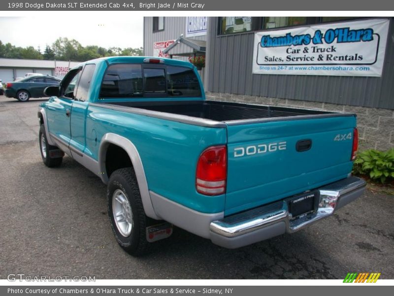 Bright Jade / Mist Gray 1998 Dodge Dakota SLT Extended Cab 4x4