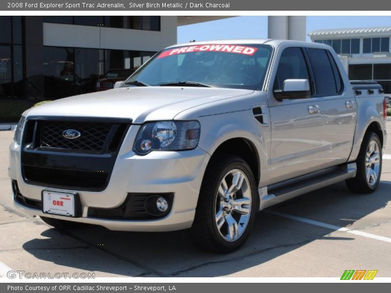 Silver Birch Metallic / Dark Charcoal 2008 Ford Explorer Sport Trac Adrenalin