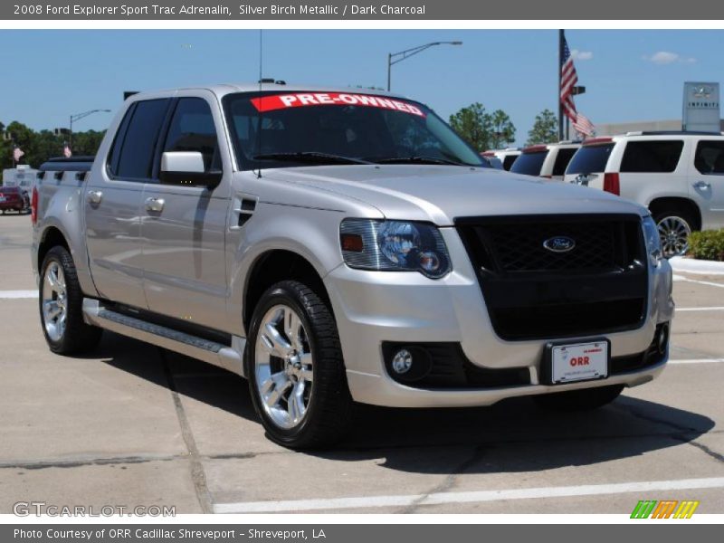 Silver Birch Metallic / Dark Charcoal 2008 Ford Explorer Sport Trac Adrenalin