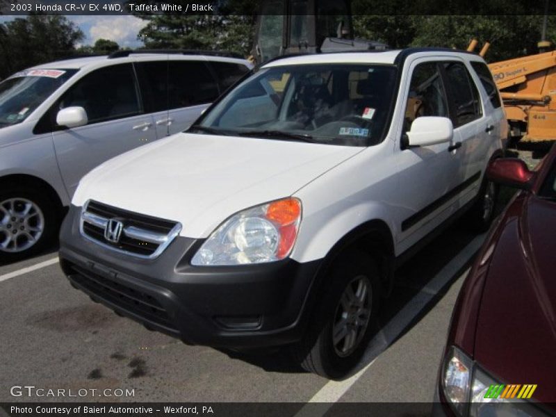 Taffeta White / Black 2003 Honda CR-V EX 4WD