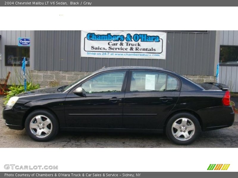 Black / Gray 2004 Chevrolet Malibu LT V6 Sedan