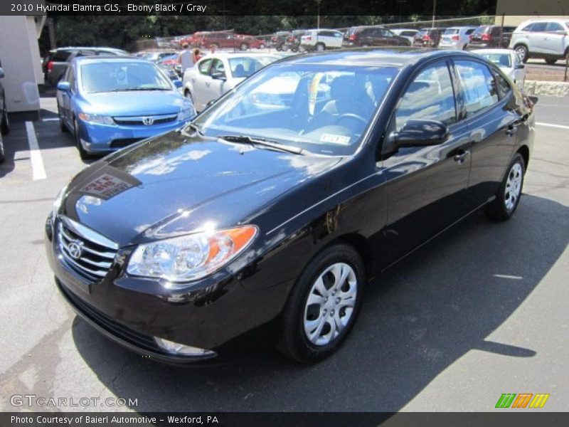 Ebony Black / Gray 2010 Hyundai Elantra GLS