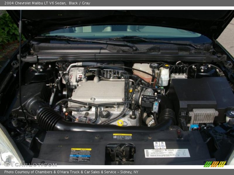 Black / Gray 2004 Chevrolet Malibu LT V6 Sedan