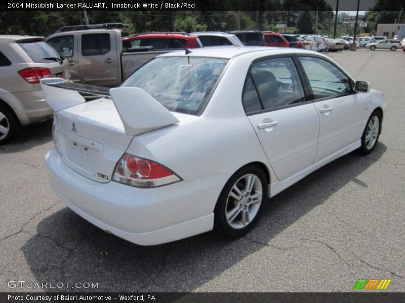 Innsbruck White / Black/Red 2004 Mitsubishi Lancer RALLIART