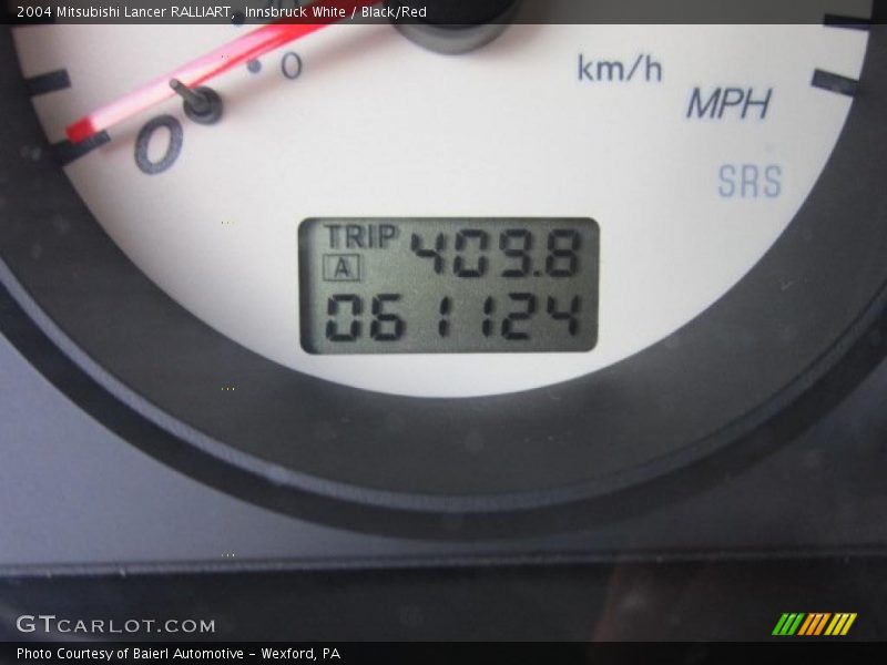 Innsbruck White / Black/Red 2004 Mitsubishi Lancer RALLIART