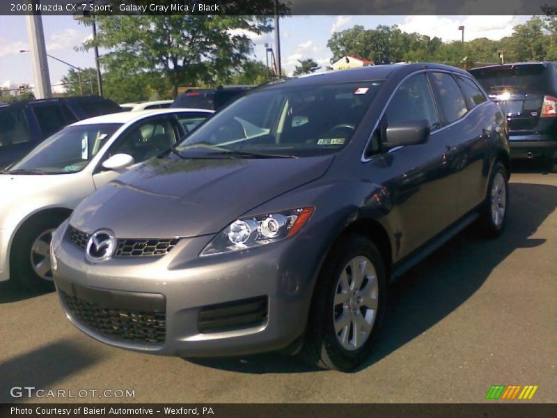 Galaxy Gray Mica / Black 2008 Mazda CX-7 Sport