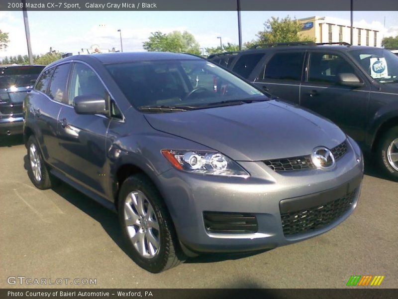 Galaxy Gray Mica / Black 2008 Mazda CX-7 Sport