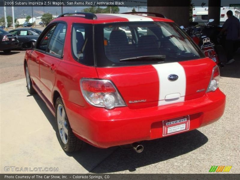 San Remo Red / Anthracite Black 2006 Subaru Impreza 2.5i Wagon