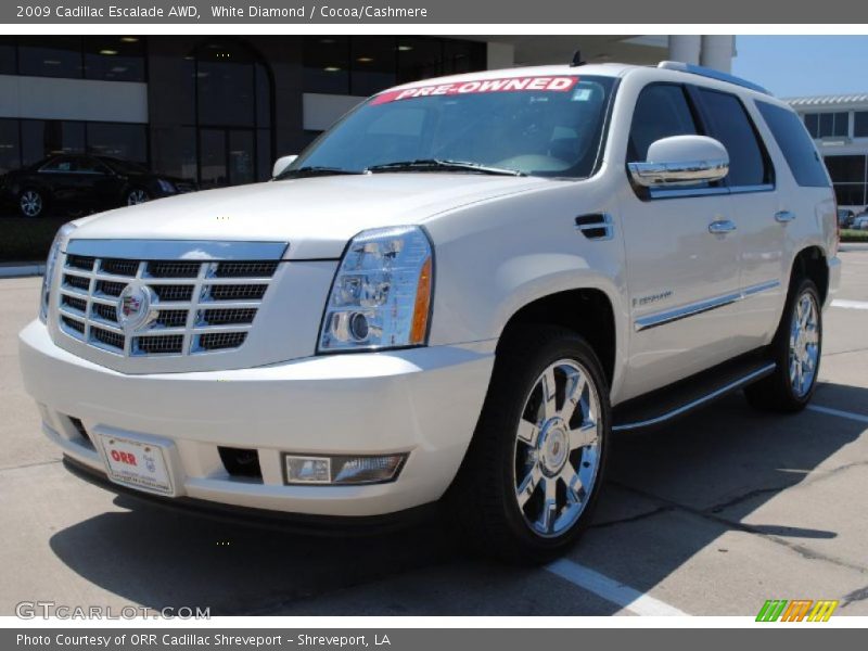 White Diamond / Cocoa/Cashmere 2009 Cadillac Escalade AWD