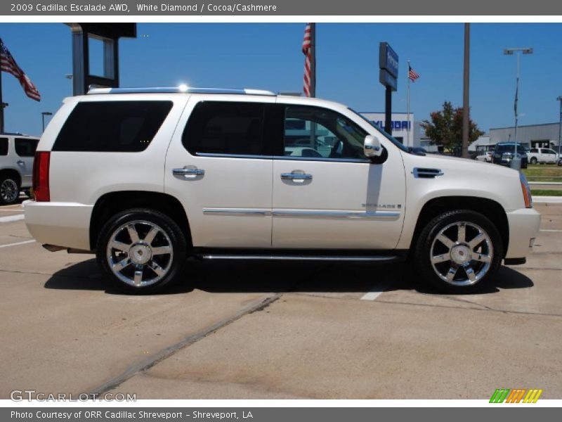 White Diamond / Cocoa/Cashmere 2009 Cadillac Escalade AWD