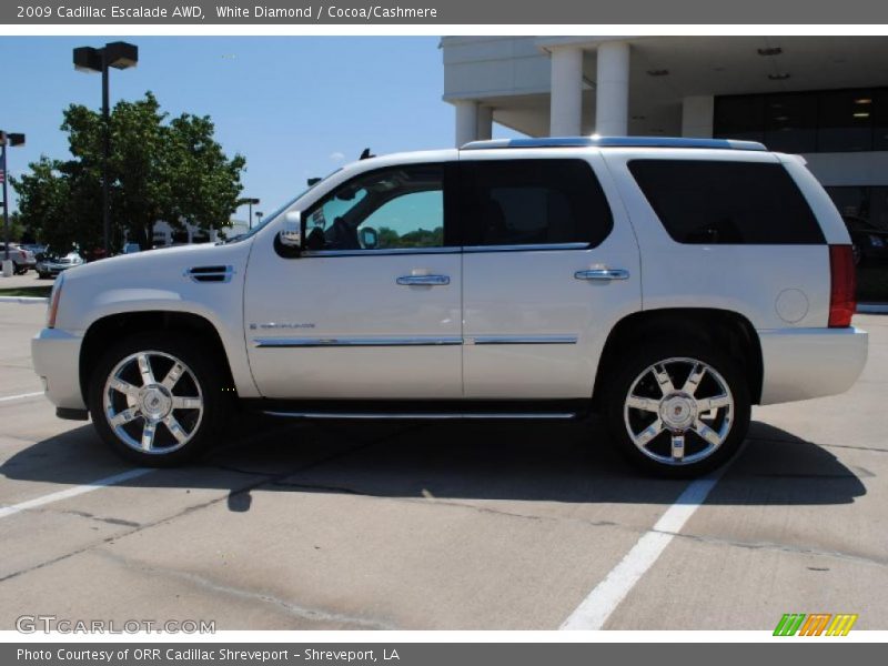 White Diamond / Cocoa/Cashmere 2009 Cadillac Escalade AWD