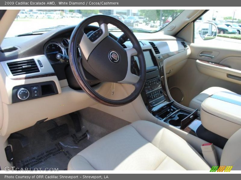 White Diamond / Cocoa/Cashmere 2009 Cadillac Escalade AWD