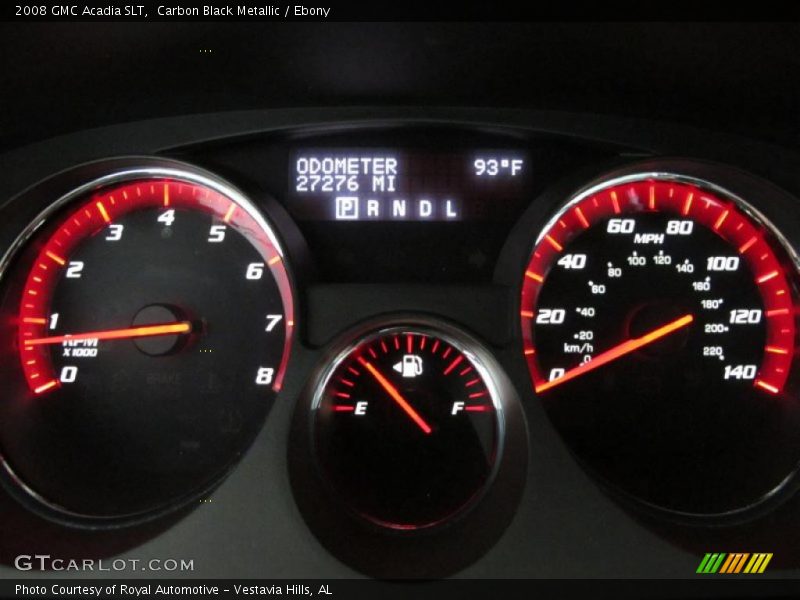 Carbon Black Metallic / Ebony 2008 GMC Acadia SLT