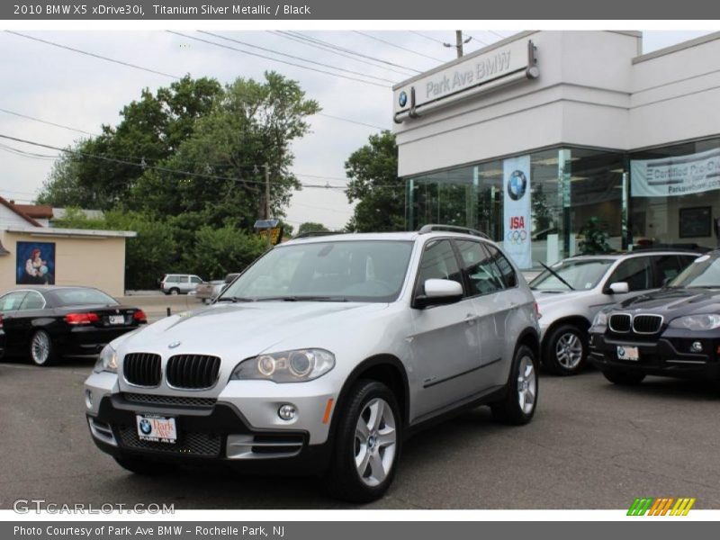 Titanium Silver Metallic / Black 2010 BMW X5 xDrive30i