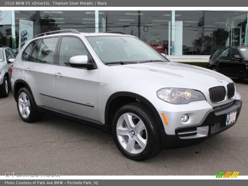 Titanium Silver Metallic / Black 2010 BMW X5 xDrive30i