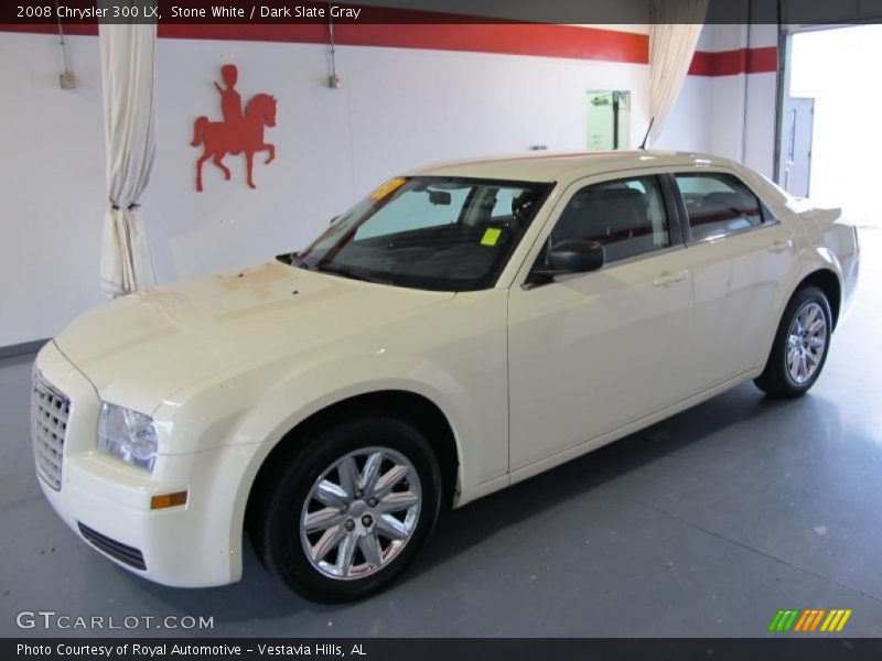 Stone White / Dark Slate Gray 2008 Chrysler 300 LX