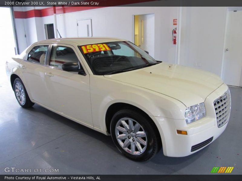Stone White / Dark Slate Gray 2008 Chrysler 300 LX