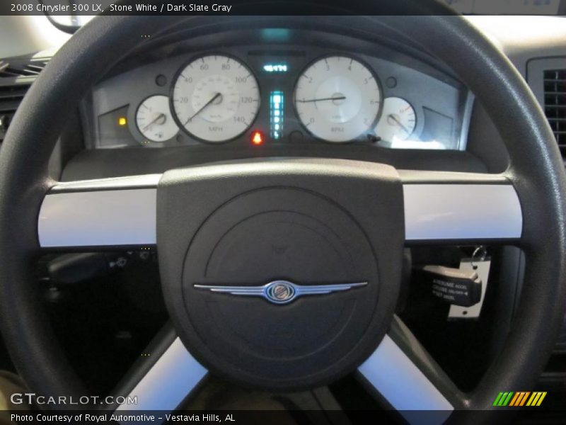 Stone White / Dark Slate Gray 2008 Chrysler 300 LX