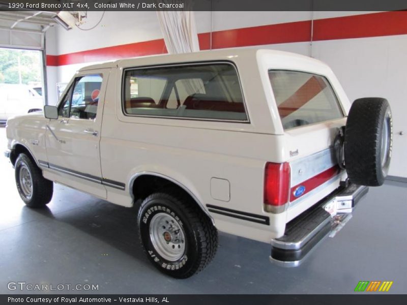 Colonial White / Dark Charcoal 1990 Ford Bronco XLT 4x4