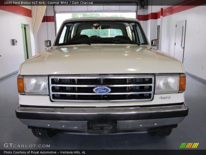 Colonial White / Dark Charcoal 1990 Ford Bronco XLT 4x4