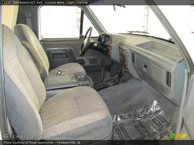 Colonial White / Dark Charcoal 1990 Ford Bronco XLT 4x4