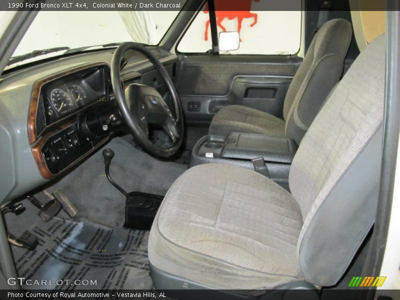  1990 Bronco XLT 4x4 Dark Charcoal Interior