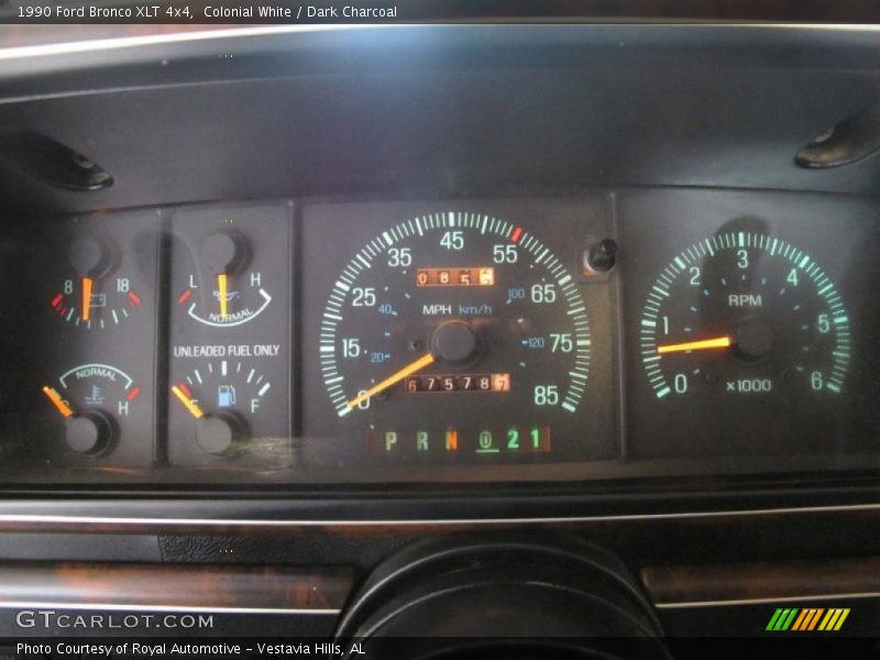  1990 Bronco XLT 4x4 XLT 4x4 Gauges